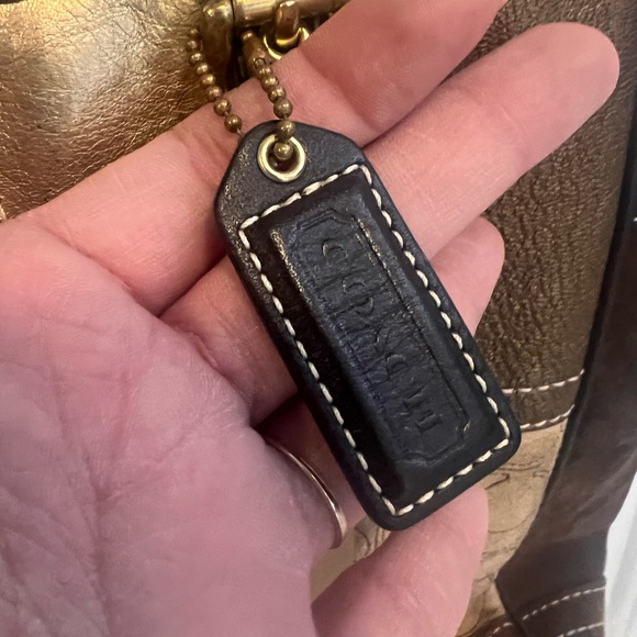 Coach Patchwork Tote Bag - Gold and Brown - Picture 6 of 12